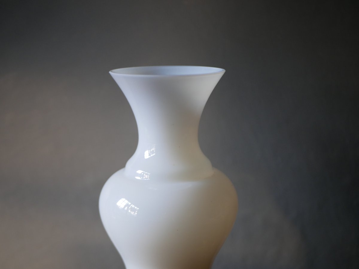 オパリンフラワーベース 花器 花瓶 オパリン フランスヴィンテージ