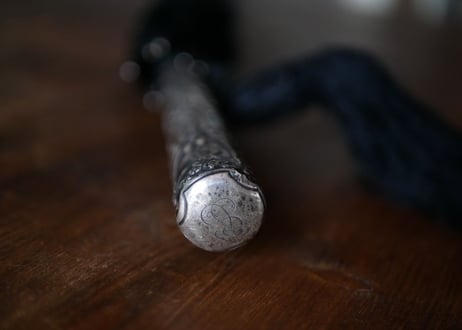 French solid silver, umbrella