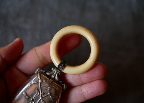 silver baby rattle【御予約品】