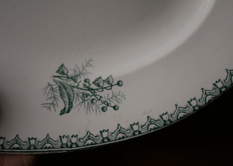 MUGUET すずらんプレート　オーバル　フランスアンティーク　ブロカントのある暮らし