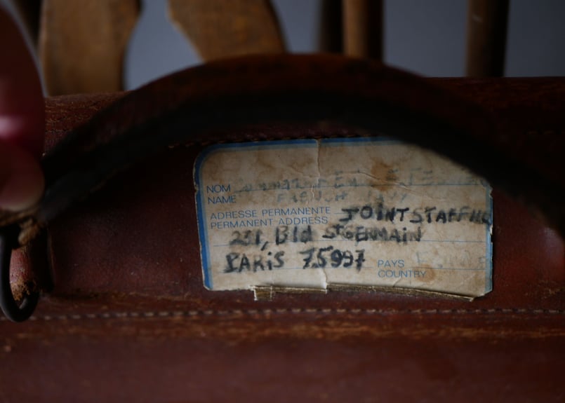 PARISの古いレザーバッグ フランスアンティーク | mamantique