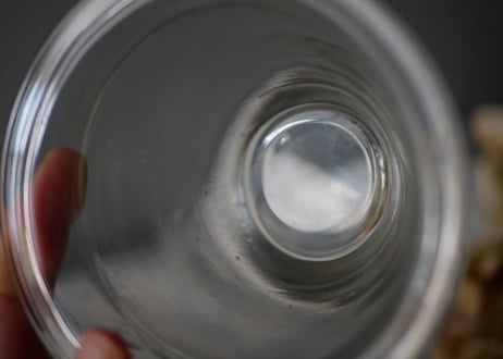 Glass confiture pot