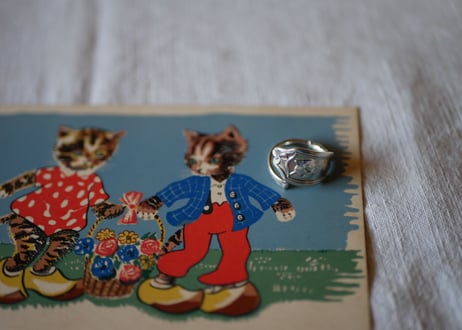 Spoon Ring 【Cat】with Post card