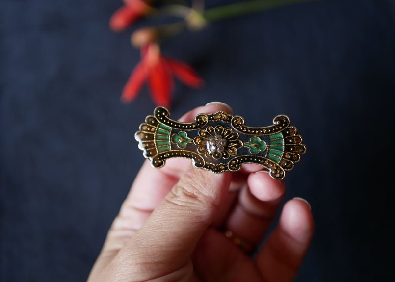 エナメル 勲章 ブローチ フランスヴィンテージ | mamantique