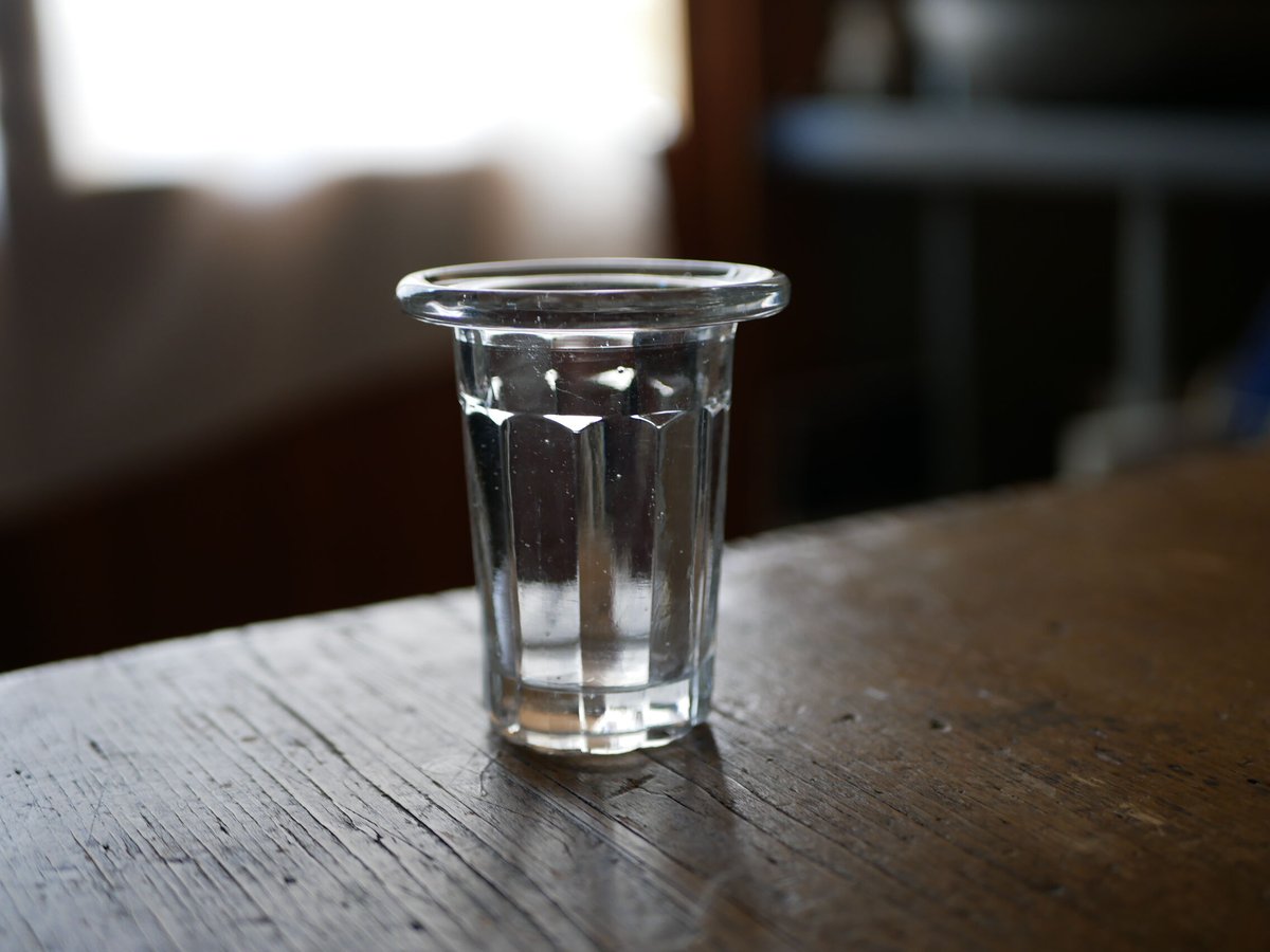 縦長の夏用コンフィチュールポット ガラス フランスアンティーク