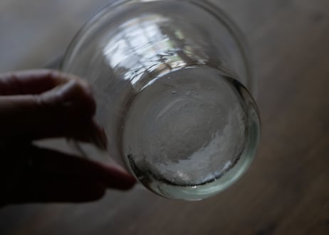 ガラスのコンフィチュールポット　小さい方　フランスアンティーク