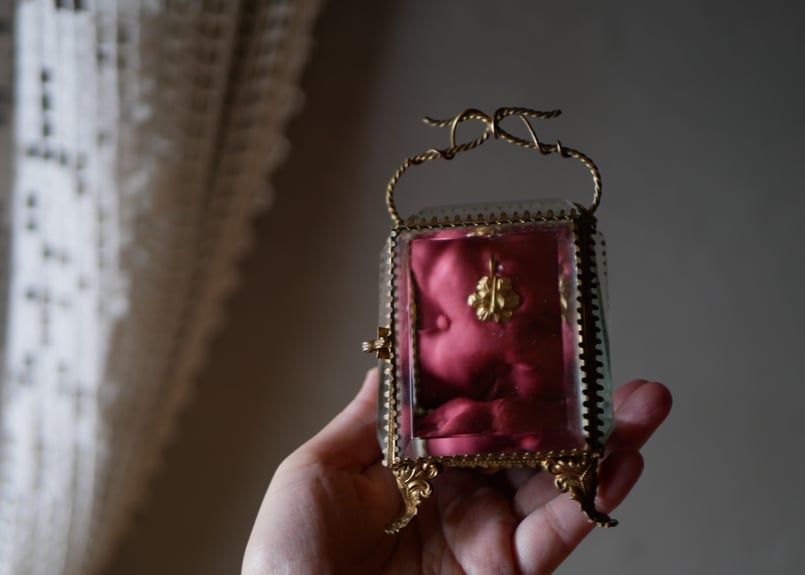 オルモル　懐中時計用　ジュエリーケース　フランスアンティーク アンティーク オルモル 懐中時計用 ジュエリーケース フランスアンティーク