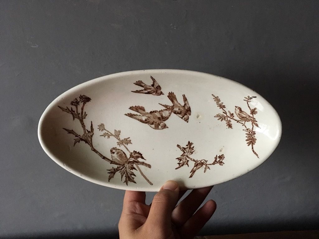 フランスアンティーク オーバルプレート A | mamantique