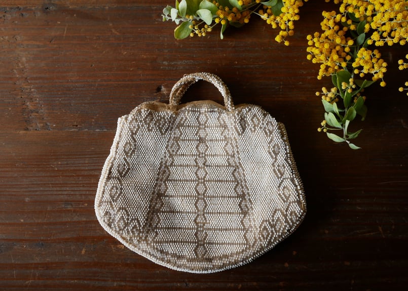 アンティーク ビーズバッグ フランスアンティーク ビーズバッグ