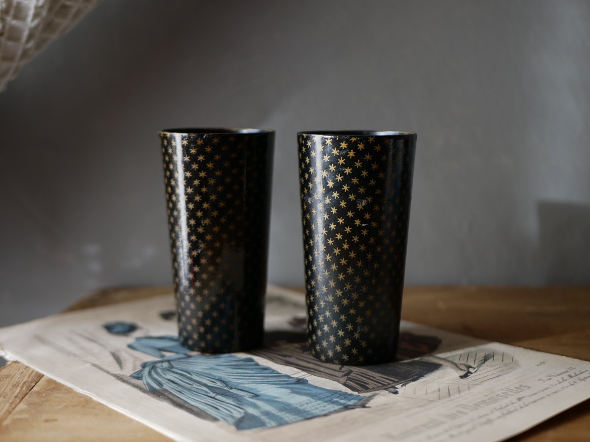 パピエマシェ ペン立て ステーショナリー フランスアンティーク