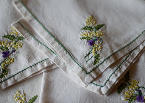 mimosa serviettes