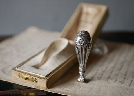 silver stamp , RUBAN