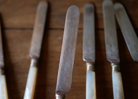 silver plated knife