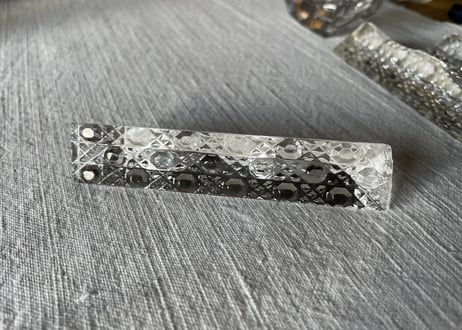 カトラリーレスト　クリスタルガラス　フランスアンティーク　アンティークのある暮らし