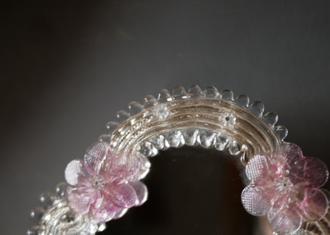 murano ムラーノガラス　スタンドミラー　アンティークのある暮らし　ブロカント
