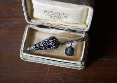 アンブレラ 傘 ブローチ FRANCE antique BROCANTE vintage