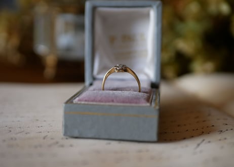 RESERVED 予約済　１８ｃｔ　アンティークリング　指輪　１８金　リング　イギリス