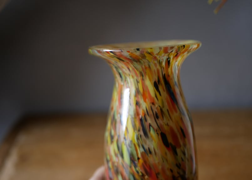 ムラーノ 花瓶 フラワーベース マーブル ヴィンテージ アンティークの