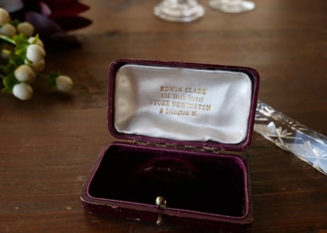 antique jewerly case from England アンティーク ジュエリーケース