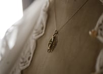【FN-11】フィリグリー　K18　ネックレストップ　ペンダント　フランスアンティーク　アンティークネックレス
