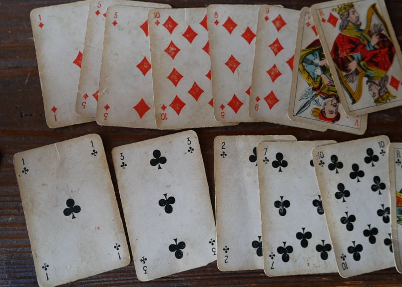 ミモザのトランプボックス フランスアンティーク | mamantique