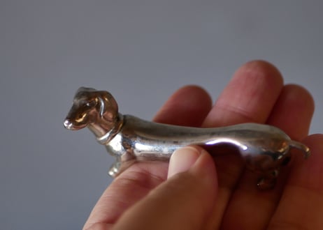 犬のカトラリーレスト　フランスヴィンテージ　アンティーク雑貨　ブロカント