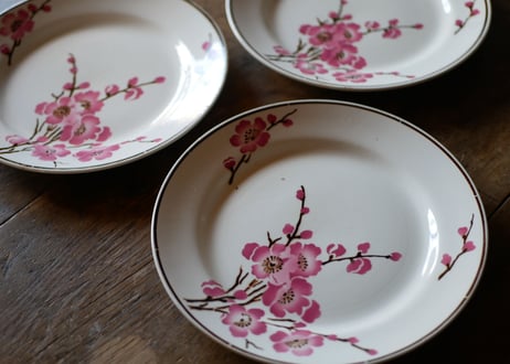 Fleurs de pêche  plate
