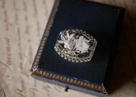 Lucite brooch