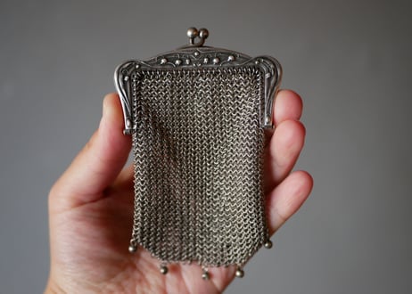 スズランのブローチ　フランスブロカント箱付き スズランのブローチ フランスブロカント箱付き アンティーク