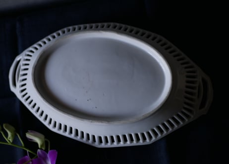 パニエ皿　華やかな器　フランスアンティーク