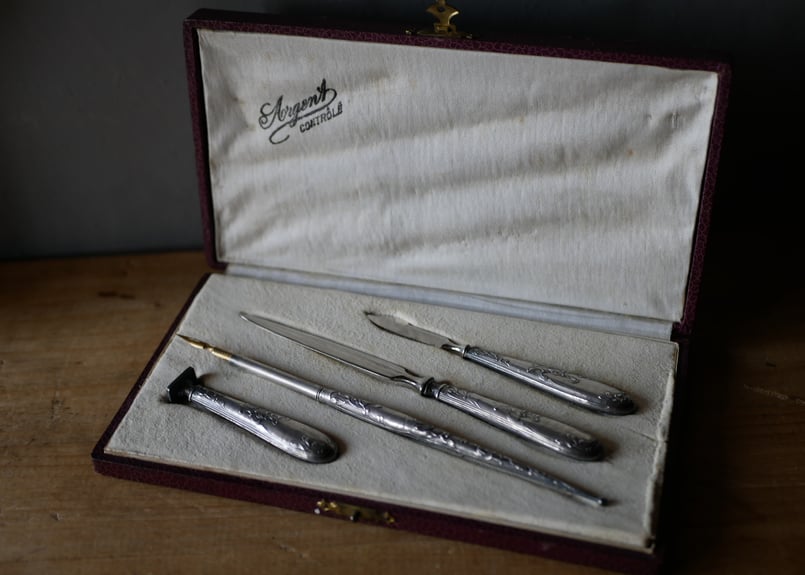 宿り木 レターセット ヤドリギ フランスアンティーク