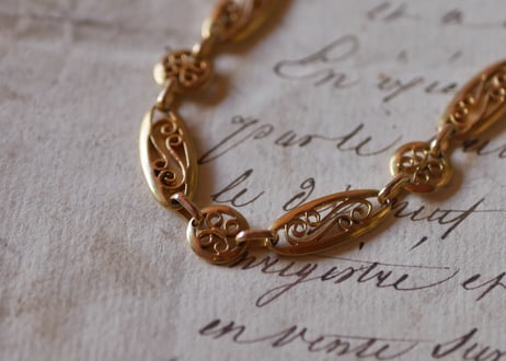 filigree bracelet, Gold plated