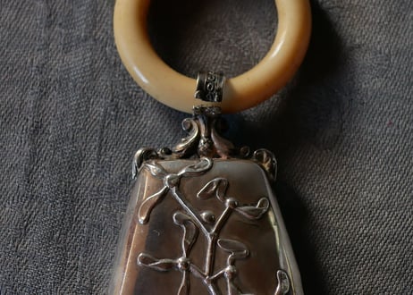 silver baby rattle【御予約品】