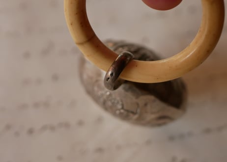 sterling silver baby rattle