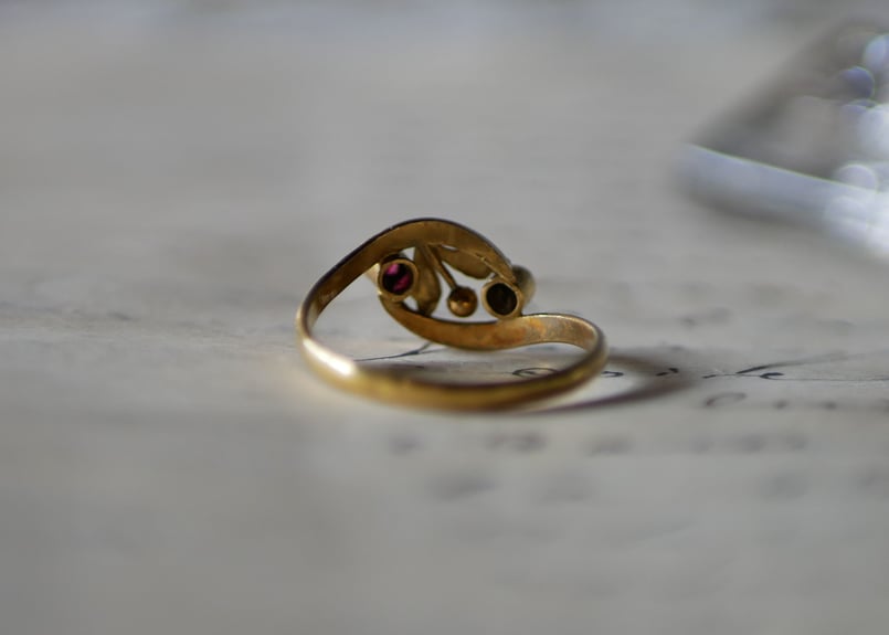 宿り木の指輪 フランスアンティーク ヤドリギ リング ジュエリー