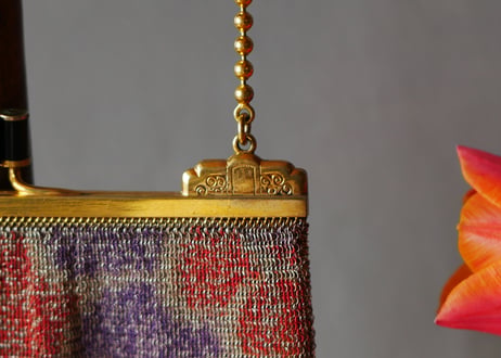 Antique metal bag 　アンティーク　メタル＆メッシュバッグ　フランスアンティーク