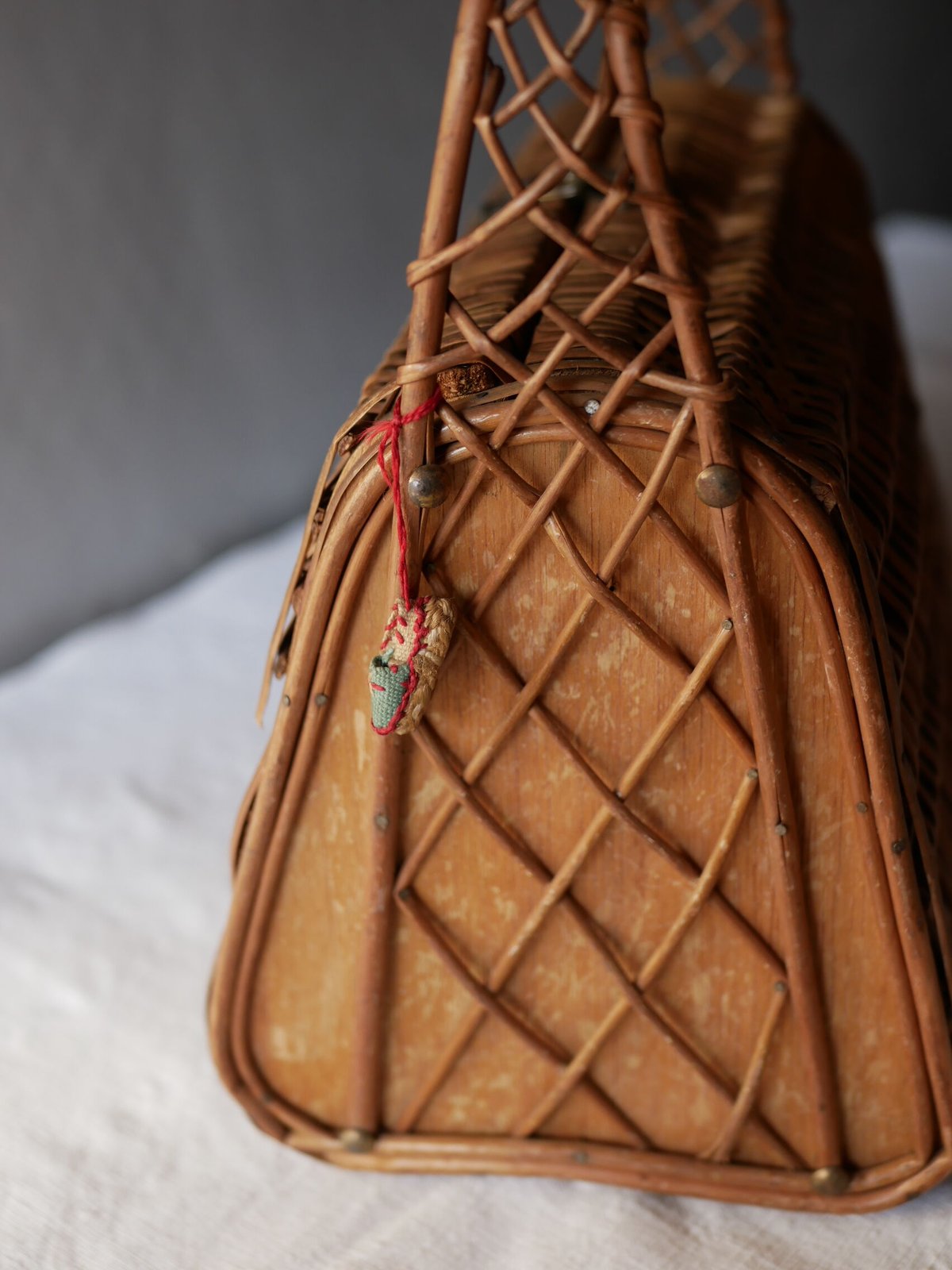 パニエ 籠バッグ フランスアンティーク ブロカント | mamantique