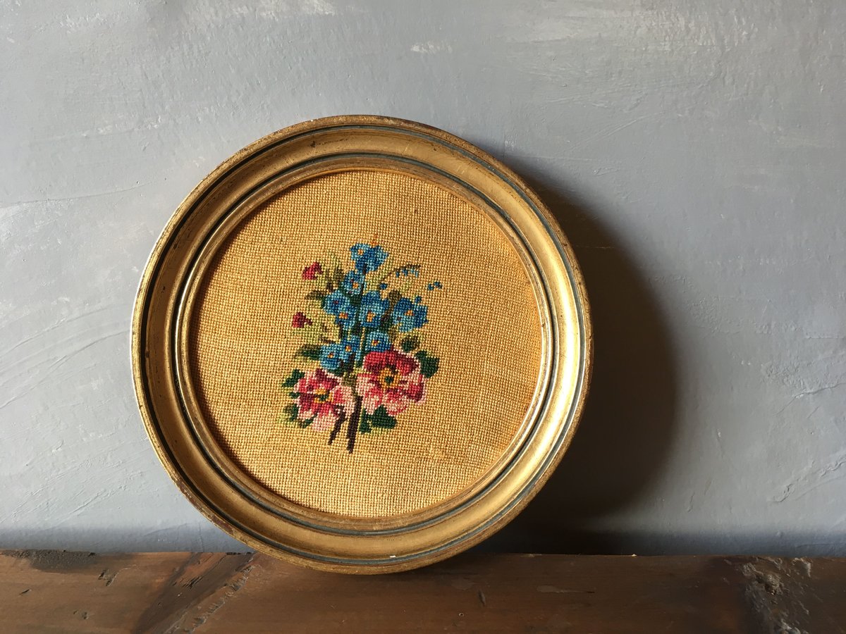フランスアンティーク 刺繍 プチポワン 小花 | mamantique フランスアンティーク 刺繍 プチポワン 小花 | mamantique