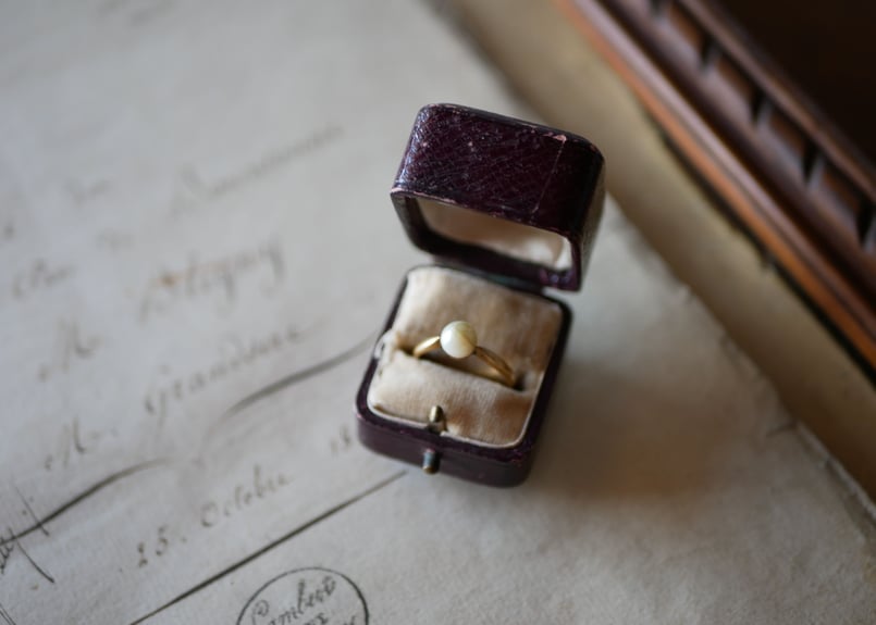 一粒パール フランスアンティーク 指輪 リング | mamantique