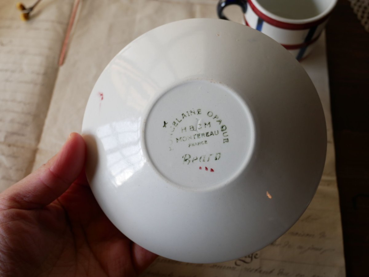 クレイユモントロー カップ＆ソーサー バスク柄 | mamantique