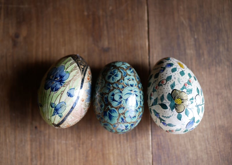 新品 2個 ムシクイ ブルーシーラー イースターエッグ ロイヤル