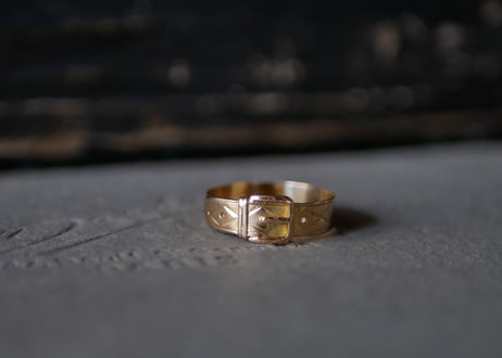K18 Belt Buckle ring, FRANCE