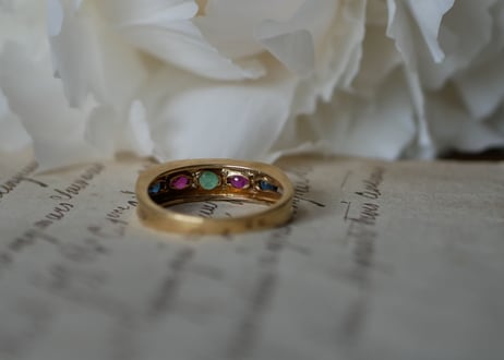 【御予約品】FR-20  Colorful Ring , K18 french ring