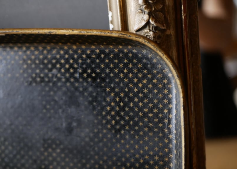 フランスアンティーク パピエマシェ レターラック ナポレオン三世 パピエマルシェ ナポレオン三世 パピエマシェ トレイ フランスアンティーク