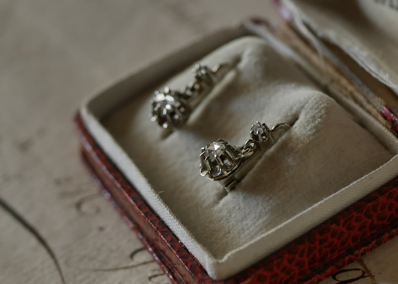 フ*☆様 フランス　アンティーク　ジュエリー　ピアス　18k ドルムーズ フランス アンティーク ジュエリー ピアス 18k ドルムーズ