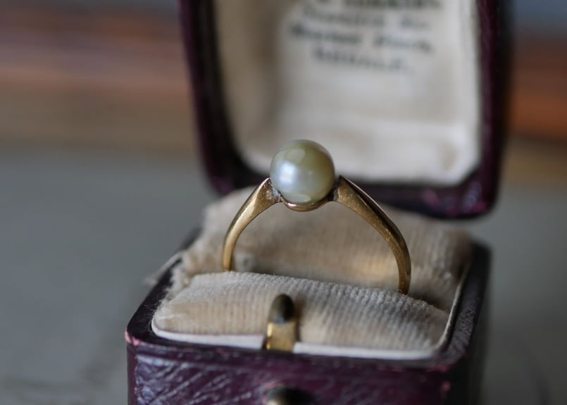 一粒パール フランスアンティーク 指輪 リング | mamantique