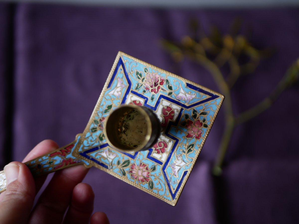 フランスアンティーク花型キャンドルホルダー2つセット IMG_1342_805bf584-7f2d-4fa1-