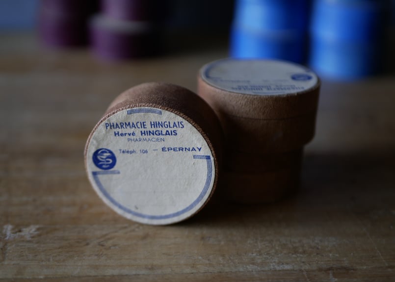 フランスアンティークラウンドボックス