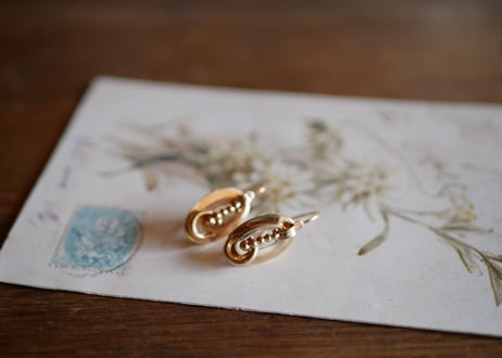 FE-01 フランス antique earrings アンティークイヤリング