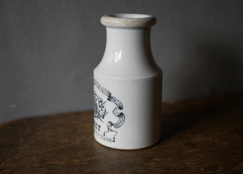 クレイユモントロー DIJON マスタードポット フランスアンティーク